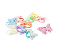 GRIRIW Elastici per Chioma 10 Pezzi Farfalla Scintillante in Nylon Paillettes, Design Dolce e Versatile per Ragazze e Neonate