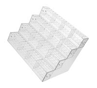 GRIRIW Espositore Penne Trasparente a 4 Livelli 192 Fessure, Organizer per Penne Ufficio e Studio D'arte, Design Moderno e Visibilità Chiara, per Back To School Party