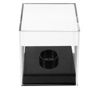 GRIRIW Espositore Porta-Palline da Baseball in Acrilico Trasparente Base Nera Scatola Compatta per Esposizione e Conservazione di Palline Sportive Contenitore Professionale per