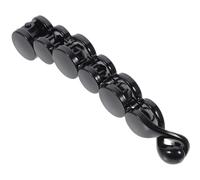 GRIRIW Fermaglio Banana Nero in Acrilico per Chioma Spessi, Clip Grande per Coda di Cavallo Resistente e Elegante, per Lavoro e Feste
