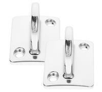 GRIRIW Ganci da Parete in Lega di Zinco 2 Pezzi Ganci Metallici Multipurpose per Corda del Guardrail e Controllo Folla Montaggio a Muro