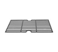 GRIRIW Griglia in Ghisa Rettangolare Nera per Barbecue All'aperto Design Spazioso con Supporto per Cottura Stabile e Uniforme
