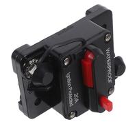GRIRIW Interruttore Automatico per Auto 20A 12V-36V con Reset Manuale Fusibile Ripristinabile Portafusibile per Sistemi Audio Inverter e Impianti Elettrici di Barche Camper e Rimorchi