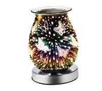 GRIRIW Lampada per Aromaterapia A Foglia Lampada Decorativa per Aromi Lampada per Aromi Scalda-Fragranze Brucia-Cera Lampada per Fragranze Elettrica Luce da Tavolo Scalda-Cera Luce per