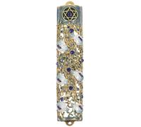 GRIRIW Mezuzah in Lega Simbolo Religioso Tradizionale per Hanukkah con Pergamena di Benedizione Ebraica per Porta Casa Decorazione