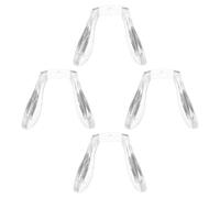 GRIRIW Naselli Cuscinetti Naso Confortevoli per Occhiali Antiscivolo in Silicone Morbido 4 Pezzi per Montature Foro da 1mm per Uso Quotidiano