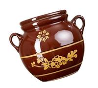 GRIRIW Orcio in Ceramica per Olio da Cucina capacità 2kg, Resistente ad Alte Temperature e Chiusura Ermetica, Design Semplice retrò per Uso Domestico in Cucina