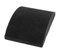 GRIRIW Pad Termico Curvo in Silicone Espanso per Pressa Cappelli | Nero, Supporto per Sublimazione e Htv, Rimbalzo Elevato, Riduce i Segni Sul Bordo Rigido