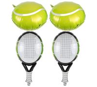 GRIRIW Palloncini Tennis Decorazioni Compleanno Set da 1 in Foglio di Alluminio Verde con Palline e Racchette per Celebrazioni di Compleanno