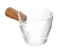 GRIRIW per Latte in Vetro Tazza Trasparente per Design a Becco per Gelato e Resistente al Calore per Cucina e Tavola