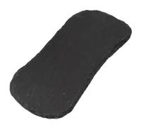 GRIRIW Piatto di Sushi a Forma di Rene in Ardesia Nera Piastra di Stoccaggio per Frutta e Dessert Supporto per Servire Formaggi e Antipasti per Eventi e Riunioni Dimensioni