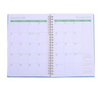 GRIRIW Planner Settimanale Multisezione con Layout Verticale e Orizzontale Notebook Calendar Antisbavatura per Gestione Ufficio Diario Agenda Mensile Compatto