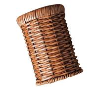 GRIRIW Porta Posate Intrecciato in Finto Rattan Organizer da Cucina Compatto per Utensili e Posate Cesto Portaoggetti Rustico per Tavolo e Contatore per Casa e Camper