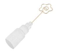 GRIRIW Porta Targa Da Tavolo in Metallo Clip Promemoria Per Appunti Piccoli Portafoto Da Tavolo Gesso Traslucido Golden