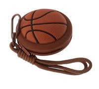 GRIRIW Portamonete in Silicone a Forma di Pallone da Basket Mini Custodia per Cuffie e Porta Chiavi Sportivo Ciondolo per Borsa Compatto e Leggero per Scuola e Viaggi