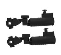 GRIRIW Portaombrelli per Carrelli da Golf 2 Pezzi Supporto Ombrellone Regolabile in ABS Nero per Passeggini Biciclette e Sedie da Spiaggia Accessorio Versatile per Protezione Mani