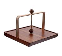 GRIRIW Portatovaglioli in Legno Massello Stile Nordico Dispenser Tovaglioli da Tavolo Stabile con Base Piatta Decorazione Vintage per Cucina Ristorante e Casa