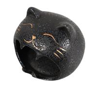 GRIRIW Posacenere per Uso Domestico e Ufficio Design Creativo e Versatile in Ceramica Nero a Forma di Gatto Grande Capacità Elegante e Adorabile
