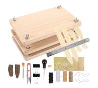 GRIRIW Pressa per Libri in Legno e Metallo per Restauro Antico, Kit per Rilegatura Libri Fai da Te Design Portatile, per Restauro e Creazione Manuale
