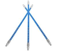 GRIRIW Prolunga Tubo Grasso Flessibile 3 Pezzi Connettori ad Alta Pressione in Resina Resistente per Ugelli Ingrassatore Filettatura M14 Kit Attrezzi Blu