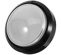 GRIRIW Pulsante di Ricambio per Macchina da Gioco, Grande Rotondo Luce | Interruttore a Pressione a Cupola, Abs e Metallo, Bianco, per Ragazzo Ragazza e Fai da Te Domestico