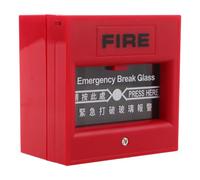 GRIRIW Pulsante Manuale Antincendio Rosso Funzione Reset Facile e Integrazione per Sistema Allarme Evacuazione Edifici in Plastica