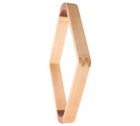 GRIRIW Rastrelliera per Palle da Biliardo in Legno Beige a Forma di Rombo, Design di Precisione e Costruzione Robusta per Tavolo da Biliardo Professionale e Party Game