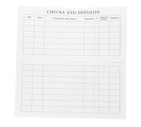 GRIRIW Registro Assegni Personale Portatile con Caratteri Grandi per Facilità di Lettura Quaderno di Controllo Saldo Conti Bancari per Gestione Finanziaria Efficiente e Monitoraggio