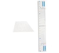 GRIRIW Righello per Disegnare Pentagrammi in Plastica, Strumento per Linee Parallele, per Insegnanti e Amanti della Calligrafia, per Creazione di Griglie e Attività, 1 Pezzo