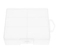 GRIRIW Scatola Porta Batterie Aa per Organizzare Batterie Compatta in Plastica Trasparente Custodia Resistente per Armadietti e Ovunque tu Vada