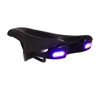 GRIRIW Sellino per Bici con Luce Integrata Nero in Pu, Design Allargato e Traspirante, Comodo e Creativo per Mountain Bike e Bici da Strada