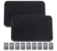 GRIRIW Set 2 Palette Vuote Nere Magnetiche per Ombretti e Blush, Capienza Grande, Leggere e Pratiche, per DIY da Portare in Borsa
