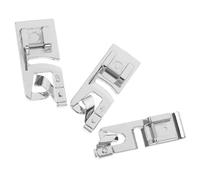 GRIRIW Set 3 Piedini Premistoffa per Macchina da Cucire Argento in Metallo Facili da Installare per Orlo Arrotolato per Cucito e Artigianato