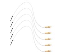 GRIRIW Set 5 Pezzi Accenditore per Piano Cottura a Gas con Base Ceramica e Filo in Rame, Migliora L'efficienza di Cottura e Favorisce L'accensione Rapida, per Manutenzione Cucina