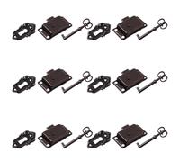 GRIRIW Set 6 Serrature Decorative per Mobili Antichi in Metallo, Chiusure Chiave per Armadietti e Scatole Portagioie Vintage, Serrature Antiche Resistenti a Ruggine per Uso su Mobili