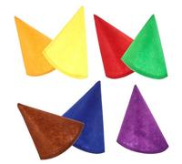 GRIRIW Set 7 Pezzi Cappelli da Nano in Feltro Riutilizzabili e Confortevoli per Adulti e Animali, Cappelli Divertenti per Decorazioni di Natale e Halloween Colore Casuale