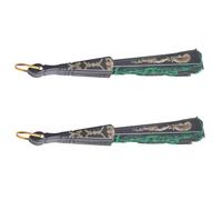 GRIRIW Set di Ventagli Cinesi A Mano Ventaglio Pieghevole Ricamato con Pavone Ventaglio Decorativo in Osso Nero per