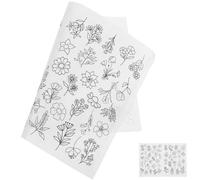 GRIRIW Stabilizzatore Idrosolubile Portatile per Ricamo e Strappabile Foglio Adesivo in Carta e Realizzazione di Loghi e Immagini su Tessuti per Cucito a Mano