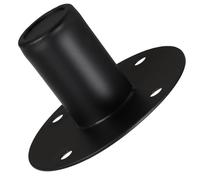 GRIRIW Supporto per Diffusori in Ferro Nero Foro per Viti, Base Piatta Professionale Forte Capacità di Carico per Uso Audio e Installazioni Sicure