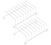 GRIRIW Supporto per Toast in Acciaio Inox 304, Set 2 Pezzi per Friggitrice ad Aria e Forno, Accessori Cucina per Pane e Snack Croccanti, Resistente e Facile da Pulire, Uso Domestico