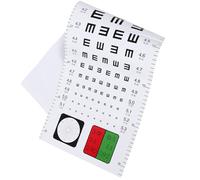 GRIRIW Tabella di Test Visivo Standard per Adulti in Plastica Resistente, Facile da Appendere e Non Si Strappa, per Cliniche e Ospedali