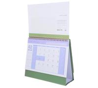 GRIRIW Tavolo Scuro Planner Mensile Compatto con Supporto Pieghevole e Rilegatura Doppia Spirale Scrivania per Ufficio e Casa con Superficie Scrivibile