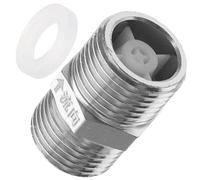 GRIRIW Valvola di Ritegno Unidirezionale 1/2" Filettatura Esterna Doppia, Resistente Alte Temperature, Tenuta Stagna Anti-perdita, Compatibile Impianti Idraulici Domestici e Industriali