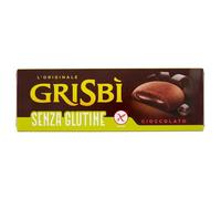 Grisbì Senza Glutine al Cioccolato - Biscotti di Croccante Pasta Frolla al Cacao, Ripieni di Morbida Crema al Cioccolato, Ideali per Colazione, Snack o Merenda, Confezione da 9 Biscotti, 150 gr