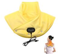 Grishay Thermaease Pro - Outfany Thermaease Pro, cuscino riscaldante elettrico Sherum per spalle, collo, schiena, per donne e uomini, con 3 temperature e impostazioni (giallo)