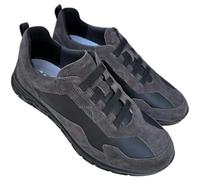 Grisport Mocassini Città Scarpe Chameleon Calzata Facile Senza Lacci e Pelle Scamosciata - Soletta Estraibile Memory (Piombo Vesuvio, Sistema Taglie Calzature EU, Adulto, Uomo, Numero, Media, 41)