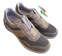 Grisport Mocassini Città Scarpe Sneaker Senza Lacci Leggere estive in Pelle Tela Senza Lacci e T34V Soletta Estraibile (Fieno VES, Sistema Taglie Calzature EU, Adulto, Numero, Media, 44)