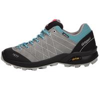 Grisport Scarpe basse in vera pelle, con lacci "Tundra Vesuvio", antracite/turchese, grigio., 44 EU