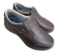 Grisport Scarpe Slipon Uomo Impermeabili gritex Città Mocassini in Pelle oliata Senza Lacci SLIPFIT 2.0 Antiscivolo Active (Wood Oliato, Sistema Taglie Calzature EU, Adulto, Uomo, Numero, Media, 43)