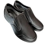 Grisport Scarpe Slipon Uomo Impermeabili gritex Città Mocassini in Pelle oliata Senza Lacci SLIPFIT 2.0 Antiscivolo Active (Nero Oliato, Sistema Taglie Calzature EU, Adulto, Uomo, Numero, Media, 41)